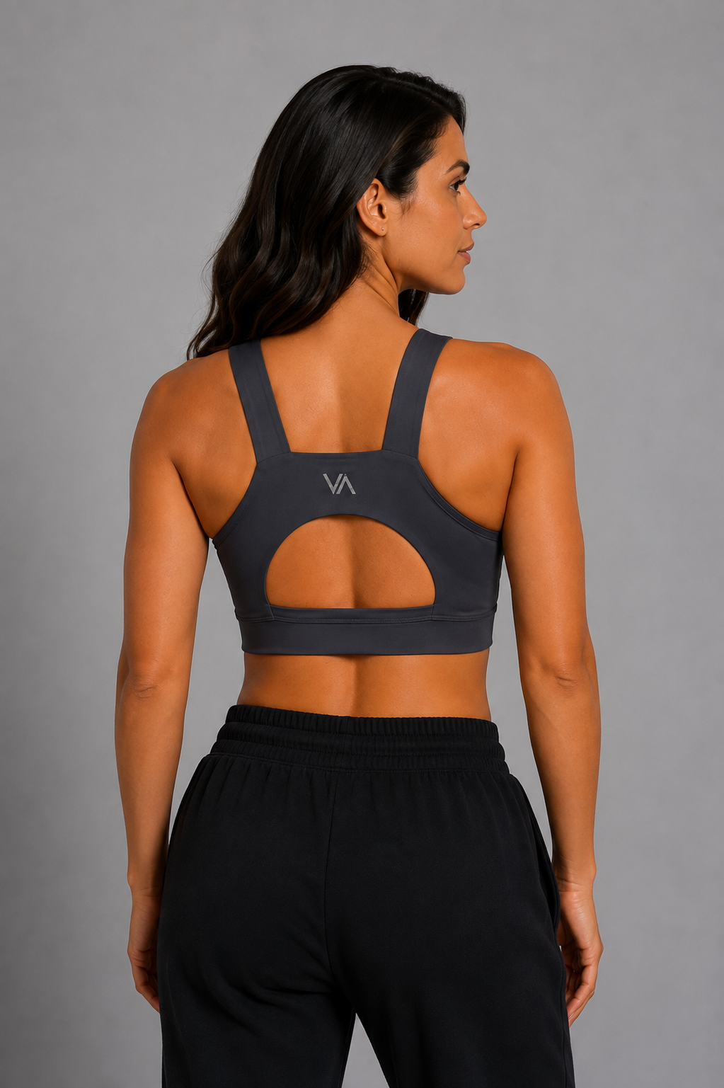 Top Wanda espalda - Color: Gris Oscuro