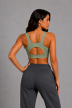 Top Wanda espalda - Color: Pistacho