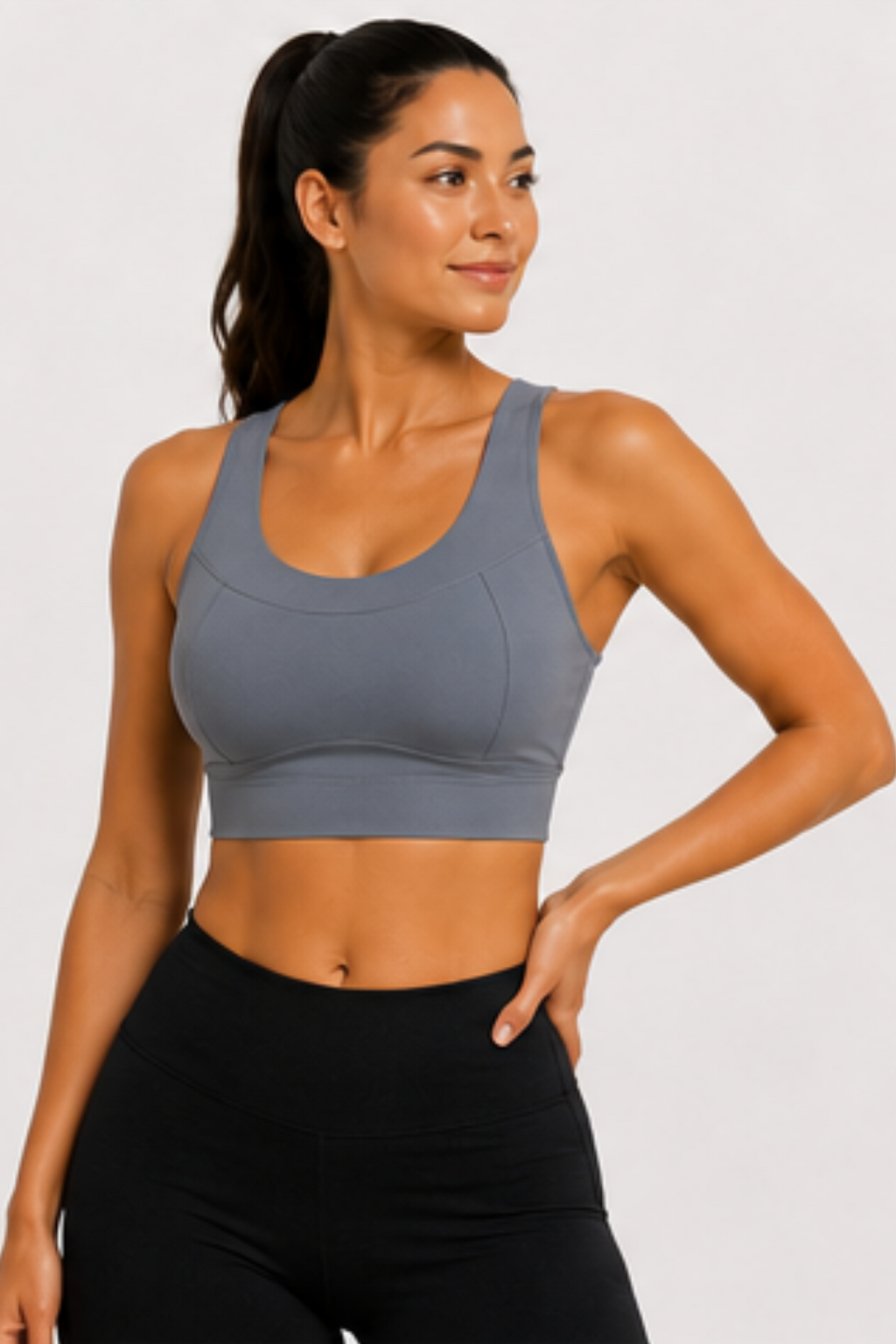 Top Luna frente - Color: Gris